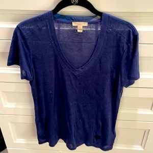Women’s Burberry linen t shirt